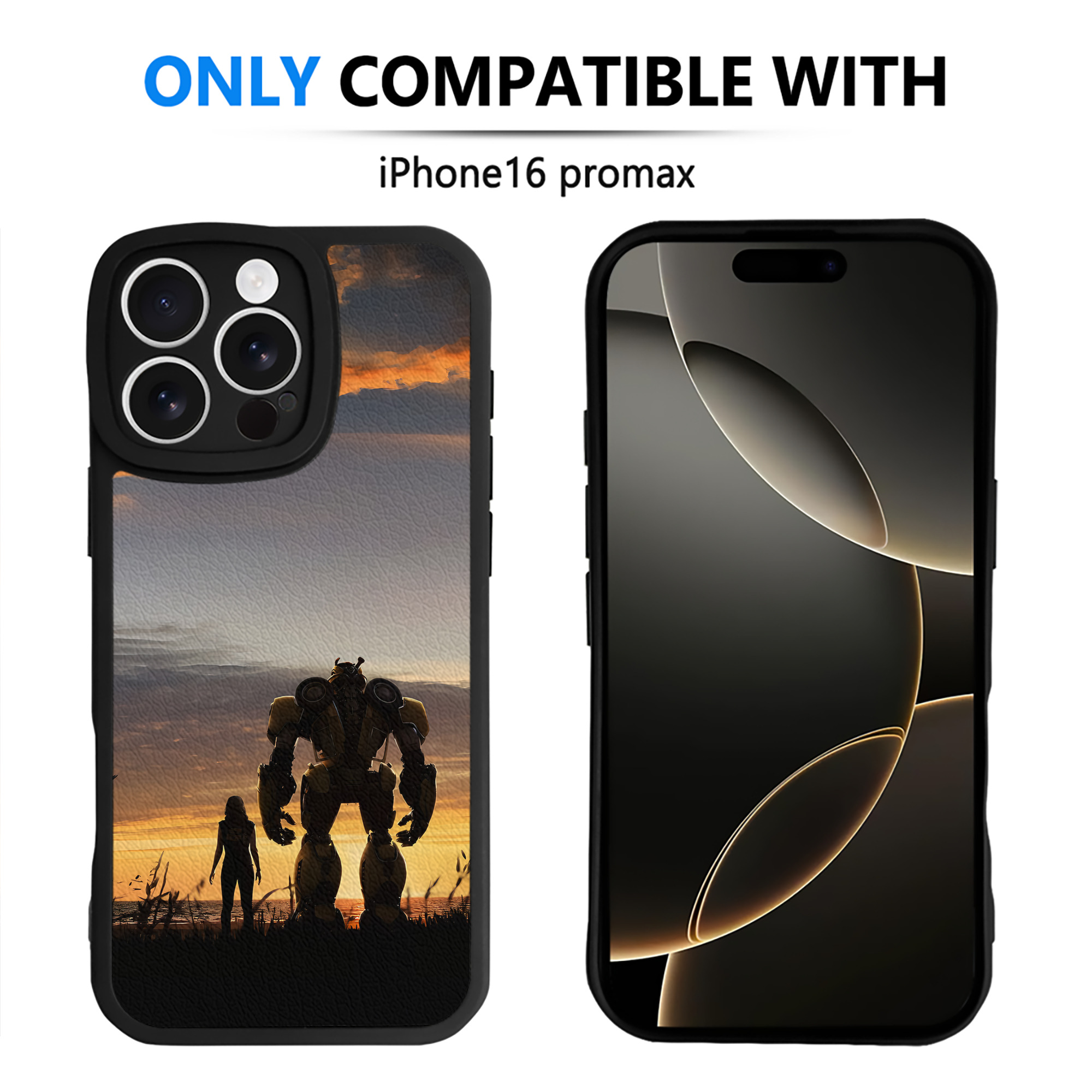 （画像用） Transformers トランスフォーマー 【iPhone 16シリーズ対応】シリコンスマホケース（レザー調） 材質：シリコン
